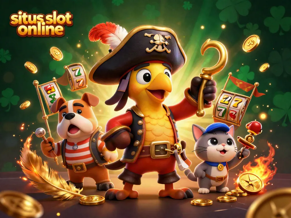 Engage in action-packed games at situs slot online with dynamic characters and vibrant casino elements.