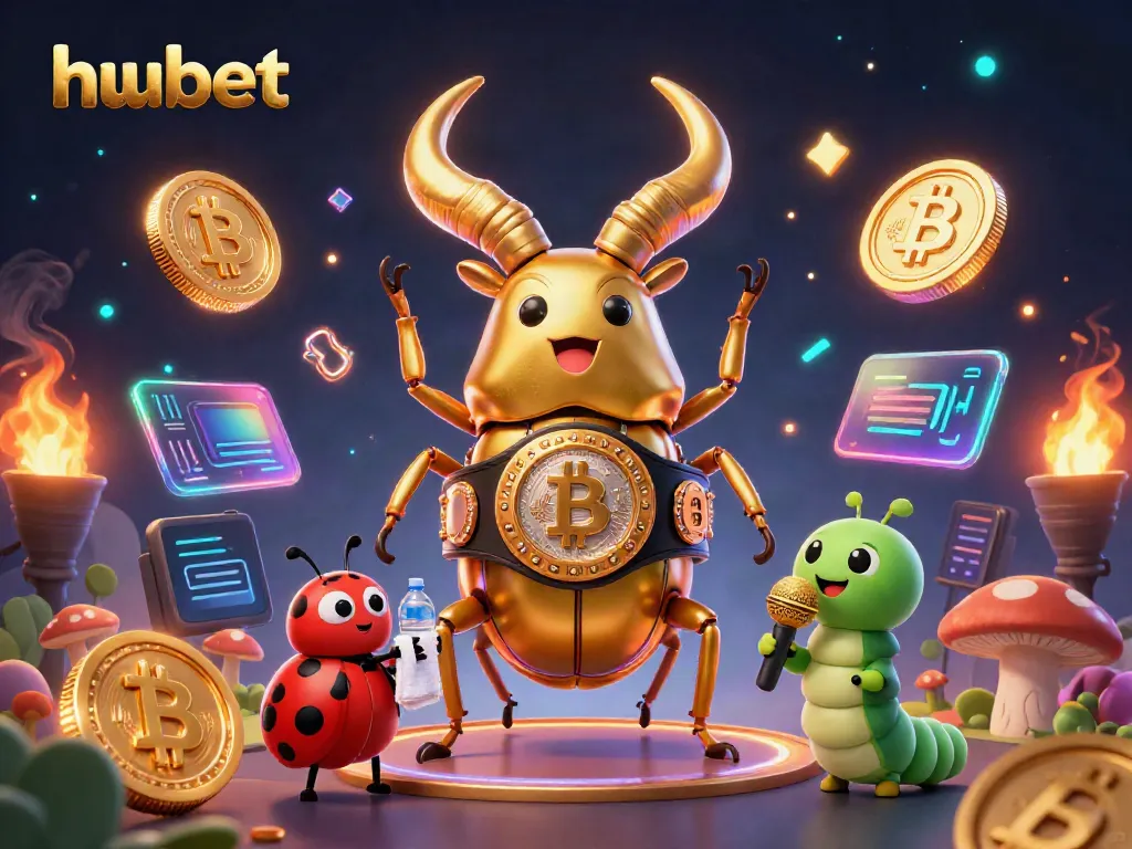 Engage with hubet's exciting casino atmosphere surrounded by vibrant characters.