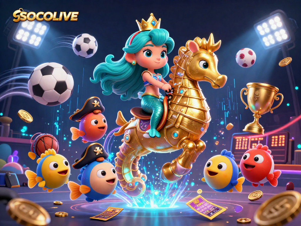SOCOLIVE showcases thrilling online sports betting with dynamic game elements and vibrant visuals.