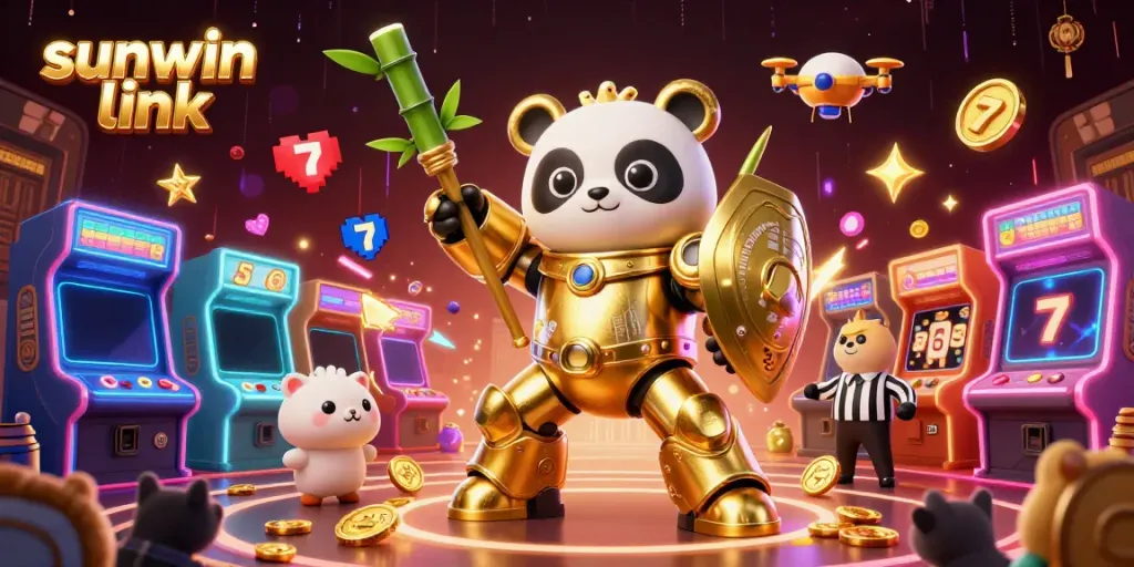 Engage with the dynamic sunwin link gambling experience in a vibrant 3D casino scene.