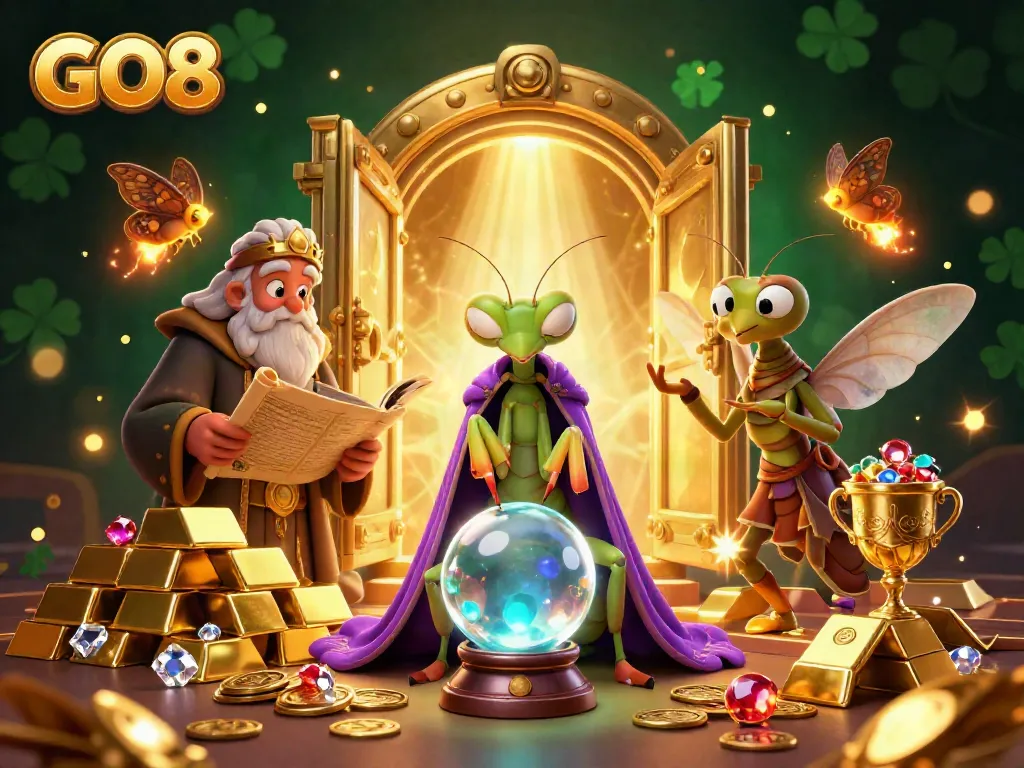 Win exciting prizes in GO8's vibrant casino universe filled with treasures and games.