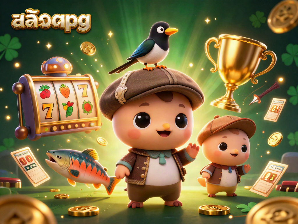 Engage with สล็อตpg through fun slot gaming features, showcasing vibrant characters and rich casino elements.