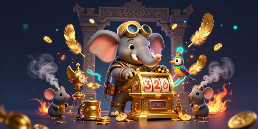 Experience dynamic gaming action with fb88sam's vibrant casino scene featuring steampunk characters.